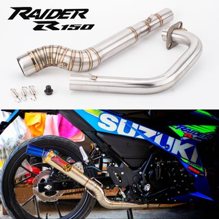 Motorcycle modified exhaust pipe RAIDER 150 front section R150 exhaust pipe NLK muffler pipe (1)