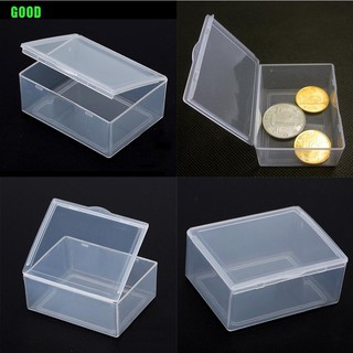 {Storage clean}5pcs Transparent Plastic Storage Box clear rectangle Multipurpose display box