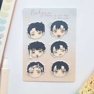 Painter of the Night | Sticker Set and Notepad | Nakyum and Seungho | Painter of the Night Fanart (4)