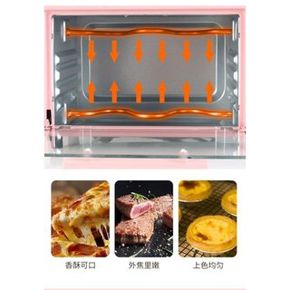 ♛✺Mini electric oven household multifunctional automatic small baking oven 12 liters large capacity