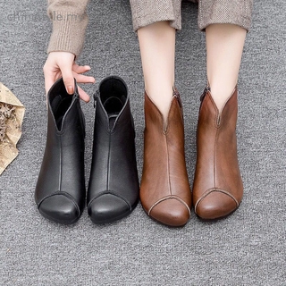 Causal Ins Recommend Women Pu Leather Mardin Boot Warm Soft Ankle Boots