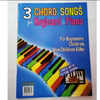 3CHORD SONGS FOR KEYBOARD & PIANO BOOK