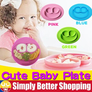 【Free Baby Bib】Silicone Baby Feeding Plate Tool Dining Gift