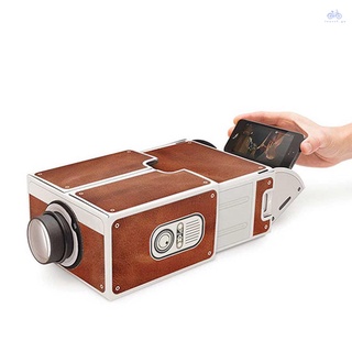 T.GO Mini Smart Phone Projector Cinema Portable Home Use DIY Cardboard Projector Family Entertainment Pro