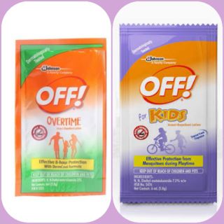 OFF! Lotion mosquito repellant sachet