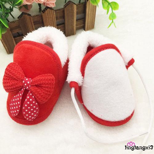 GAG-Baby Girl Soft-soled Walking Shoes Bowknot Pram Crib (7)