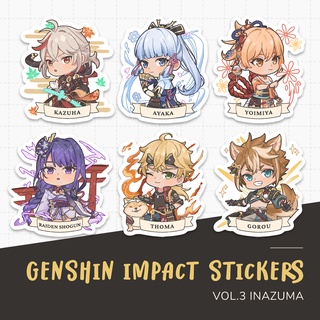 Genshin Impact Matte / Glitter Vinyl Stickers [vol.3 Inazuma]