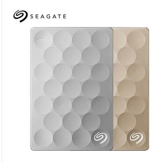 100% Original Seagate- Backup Slim External Hard Drive 1TB 2TB Hard Disk Eksternal - Gold/Silver (1)