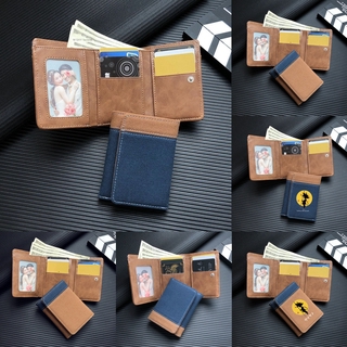 Cute bag，wallet mens，Men's wallet short 2020 New 30% off Korean style youth wallet student personalized canvas fashion wallet simple，short wallet for men，wallet men long