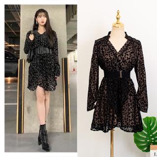 Leopard Dress for women DEL LUNA Hotel iu same clothes Lee Ji Eun Korean Gifts Birthday Christmas