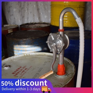 【COD】Diesel pump rotary Hand Drum Barrel Syphon Self Priming Pump Fuel Diesel well oil hand pump