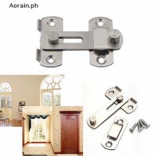 【Aorain.ph】 New Stainless Steel Home Safety Gate Door Bolt Latch Slide Lock Hardware+Screw .