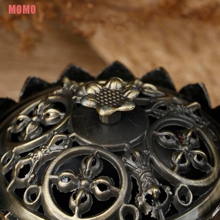 MOMO Lotus Shape Zinc-Copper Alloy Incense Burner Brass Mini Sandalwood Censer Holder (6)