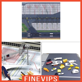 【Finevips】1/500 & 1/400 Model Airport Runway Sections Sheet Cut to Fit Your Layout