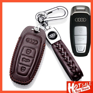 Car Key Cover Special For 2021 For Audi A6L Genuine Leather Key Case 19-21