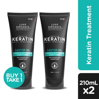Luxe Organix Premium Keratin Castor Oil 210ml B1T1