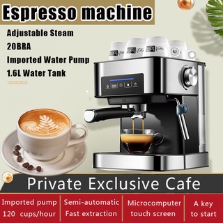 20Bar Coffee Machine Semi-automatic Microcomputer Control Touch Screen Coffee Maker Espresso Machine (1)