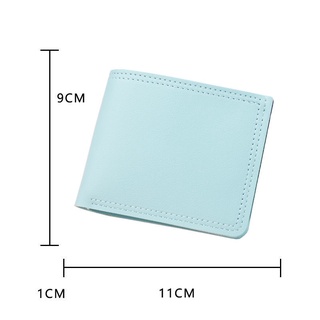 Ultra-thin Button Wallet Fashion Ladies Short Zipper Wallet Wallet Simple Japanese and Korean Folding Wallet (4)