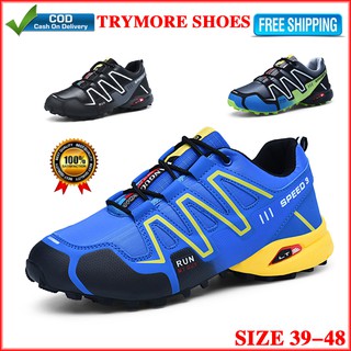 【COD】Mountain Cycling shoes, hiking shoes Large size running shoes road cycling shoes, men sneakers, wading non-slip, waterproof and quick-drying, outdoor men's lightweight climbing shoes, men shoes