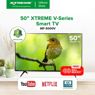 XTREME 50-inch V Series Digital Smart 4K Ultra HD LED TV Slim Bezel w/ Free Wall Bracket [MF-5000V]