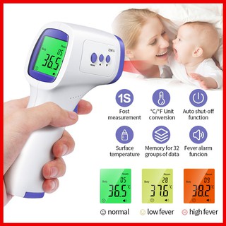 JNS#Infrared Thermometer IR Non Contact Thermometer Body Temperature LCD Digital Display (1)