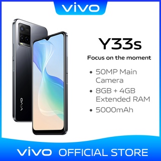 vivo Y33s, 50MP Main Camera, 8GB+4GB Extended RAM, 128GB ROM, 5000mAh, 18W Fast Charge Smart Phone
