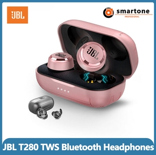 JBL T280 TWS Wireless Bluetooth Earphone Sports Earbuds T280TWS Deep Bass Headphones Waterproof Headset with Mic Charging Case