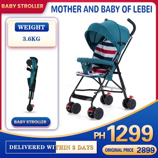 (In stock) baby stroller wagon portable one-key folding stroller