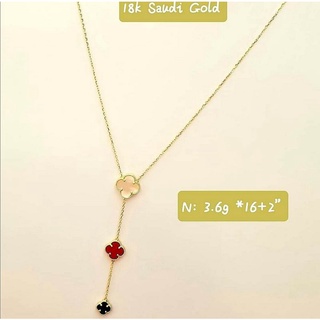 ✅cod 18k gold 18k Saudi gold pawnable/VCA INSPIRED necklace