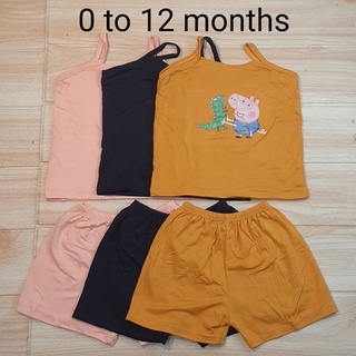 Baby's terno cotton spandex for 0 - 12 months (1)