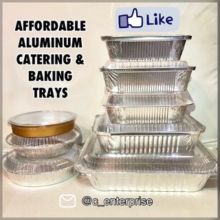 100PCS ALUMINUM PAN TRAYS FOR BAKING AND CATERING