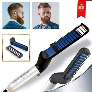 MIss Coco Men Electric Modeling Comb Hair Fast Straightener MultiFunction Hair Curler Portable Brush