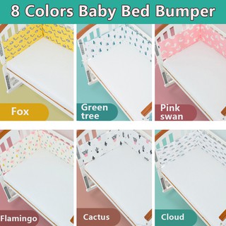 120cm/130cm Baby Crib Bumper Cotton Baby Bedding Infant Bed Around Protection Newborn Baby Bed Bumper