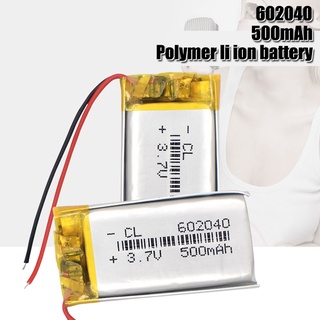 602040 3.7V 500mAh Lithium Polymer li-ion Rechargeable Battery For GPS MP3 MP4 MP5 Car DVR Tachograp