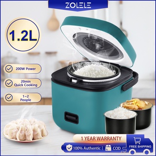 ZOLELE Rice Cooker 1.2L Mini Multi Function Rice Cooker One-click Cooking Genuine Security