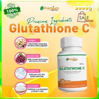 SaleOutletPhil - Glutathione C Capsule with Alkaline Collagen, Vitamin E, Vitamin C, Grapeseed.