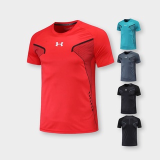 Under Armour Quick-Dry Short-Sleeve T-shirt Men's Loose Sports Half Sleeve Crew Neck Casual Outdoor Running Shirt