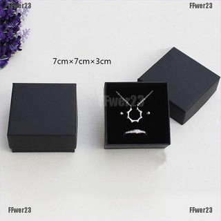 Good goods Black Paper Package Case Ring Necklace Earrings Bracelet Jewelry Gift Box Decor (4)