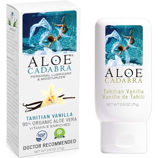 Aloe Cadabra Organic Personal Lubricant and Natural Vaginal Moisturizer with 95% Aloe Vera, Flavored