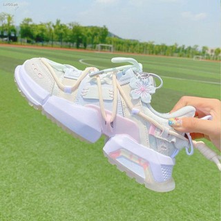 2020 new fairy style cherry blossom fashion all-match sports and leisure women s shoes increased thick-soled old trendy (7)