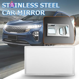 Yaleღ Stainless Steel Car Auto Sun Visor Cosmetic Mirror Shatter Proof Makeup Mirror