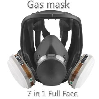 7 in 1 Full Face Chemical Spray Painting Respirator Vapour Gas Mask For 6800 mask