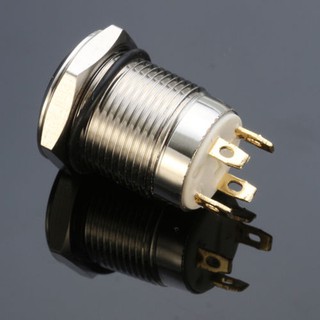 BNB@Outdoor 4 Pin 12mm Led Light Metal Push Button Momentary Switch Waterproof 12V (6)