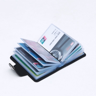 BST❀ PU Leather Business ID Credit Card Holder Pocket Case Purse Wallet Organizer