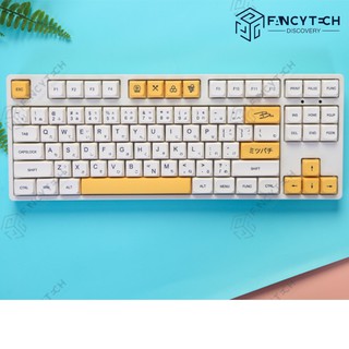 【Keycaps】 Honey milk customized mechanical keyboard keycaps XDA height PBT 140 keys full set of Japanese characters