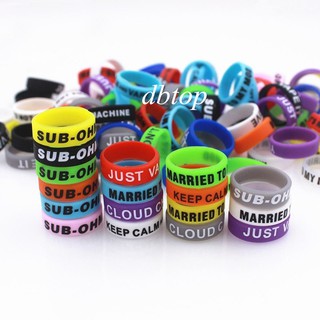 10Pcs/Lot Silicone Bands Decorate Rubber Rings for A tomizers R T A Tank(size:22*7*1.5mm)