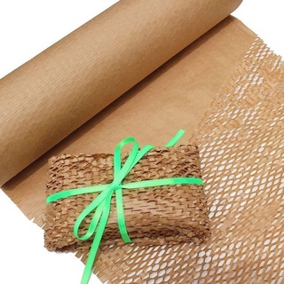 20 Meters Honeycomb Kraft Paper Eco-Friendly Bubble Wrap Alternative