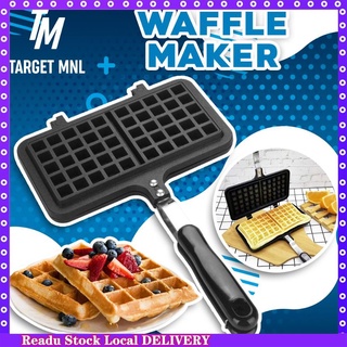 【available】Waffle Pan Baking Mold Portable Non-stick Egg Waffle Breakfast Maker Non-stick Belgian Wa