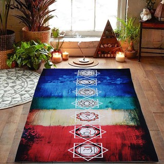Boatsea Rainbow 7 Chakra Mandala Bohemia Tapestry Yoga Mat (9)