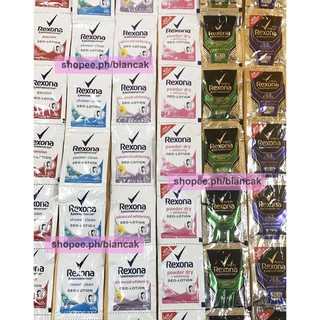 REXONA DEO LOTION SACHET (3ML X 12) PASSION, SHOWER, WHITENING, ICE COOL, QUANTUM (BEAUTY SECTION)*